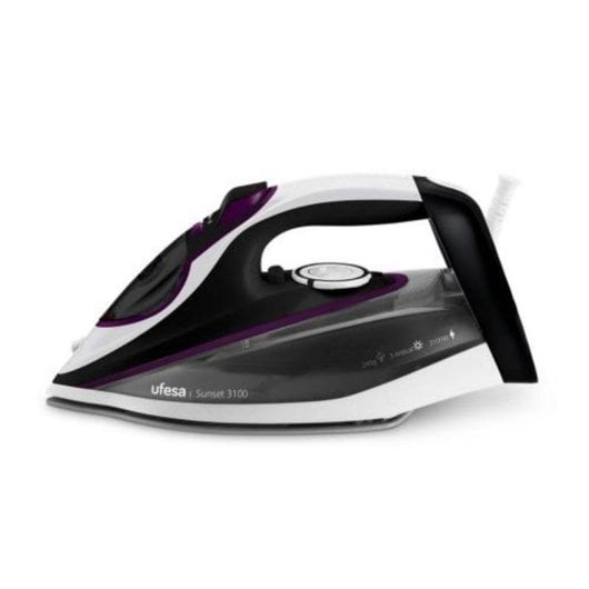 Plancha de vapor Ufesa con suela cerámica 3100W emisión continua 50g/min