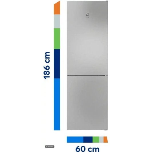 Frigorífico Combi Balay 3KFE553MI No Frost 186cm 326L E Acero Mate Antihuellas
