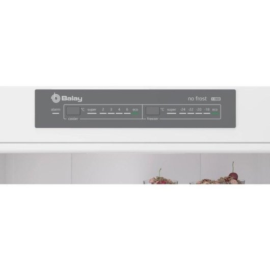 Frigorífico Combi Balay 3KFE553MI No Frost 186cm 326L E Acero Mate Antihuellas