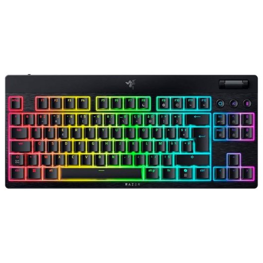 Clavier Razer BlackWidow V4 TKL compact sans fil switches Razer Orange RGB AZERTY