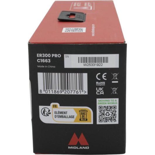 Radio de Emergencia Midland ER 300 Pro Bluetooth Solar