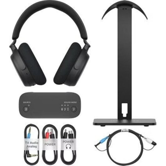 Auriculares Sennheiser RS275 inalámbricos Bluetooth con Auracast, micrófono y carga USB-C negros