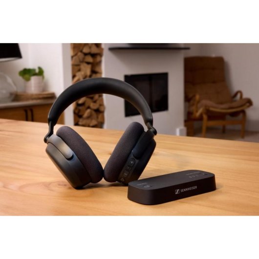 Auriculares Sennheiser RS275 inalámbricos Bluetooth con Auracast, micrófono y carga USB-C negros