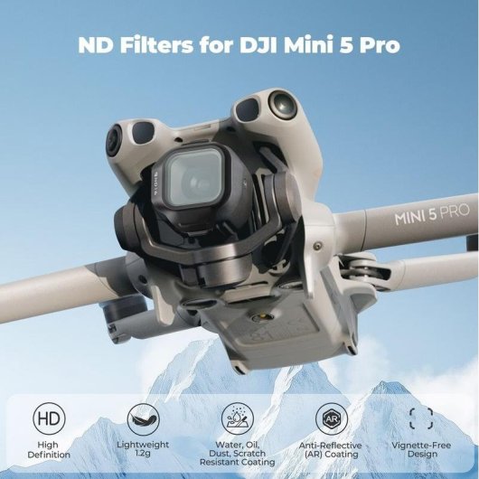 Filtro Set Freewell All Day DJI Mini 5 Pro 6x ND16 ND32 ND64 ND256 ND512 ND1000