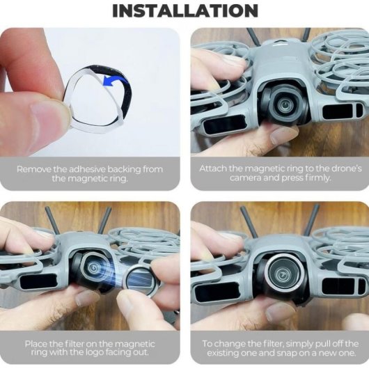 Filtro Magnetico Freewell para DJI Neo 2 - Pack 3 Unidades CPL UV y Black Glow Mist