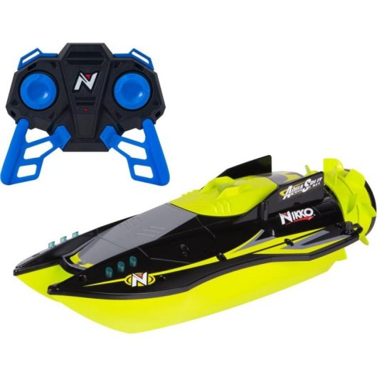 Barco de corrida RC Nikko Fleet Aquasplit Neongrün