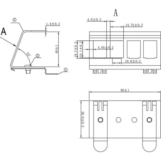 Adaptador Value para Carril DIN para Keystone