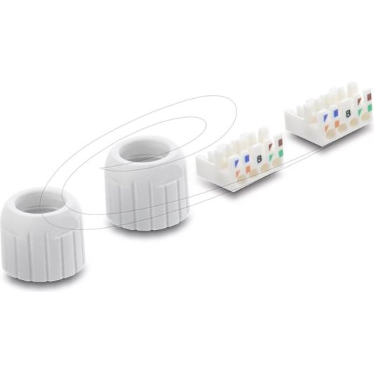 Cambiador de Género para Cables Delock LSA a LSA Blanco