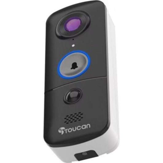 Videoporteiro WiFi Toucan TVD300V-ML 140° Visão Noturna Controle por Voz