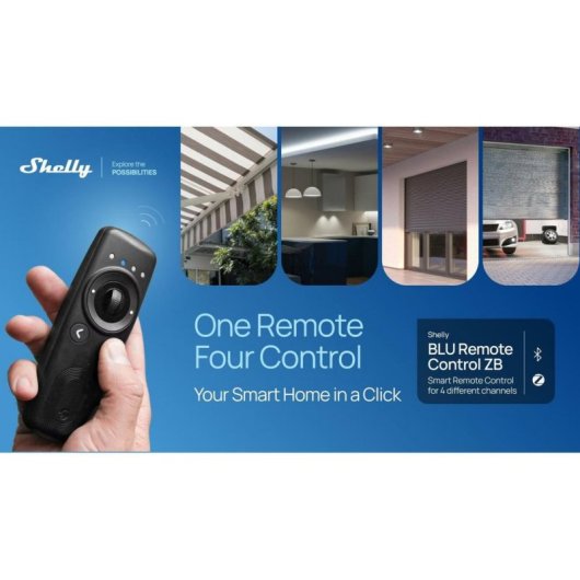 Mando a distancia Shelly BLU Remote Control ZB ZigBee Bluetooth