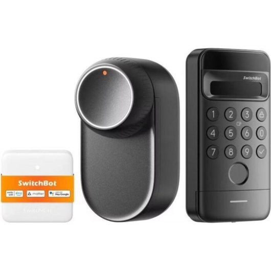 Smart Lock SwitchBot Ultra 3-em-1 Bluetooth WLAN Reconhecimento Facial Interior