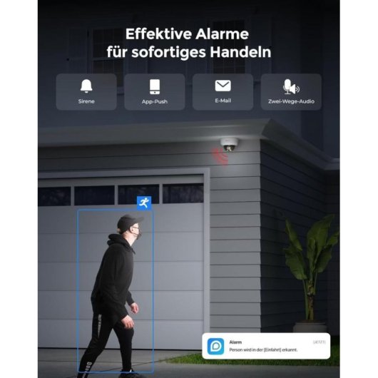 Câmera de vigilância Reolink P757 4K Visão Noturna Externa Áudio Bidirecional