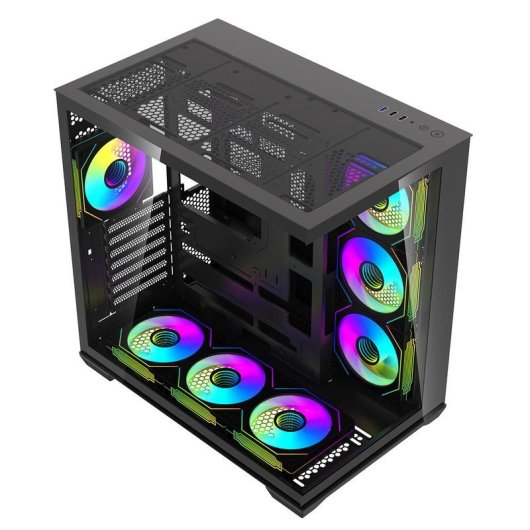 Caisse de tour darkFlash C280 avec verre trempé pour aquarium