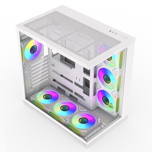 Boîtier Tour darkFlash C280 Acquarium Blanc Gaming
