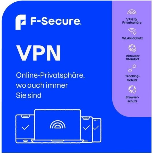 Antivirus F-Secure 3 Dispositivos 1 Año Suscripción