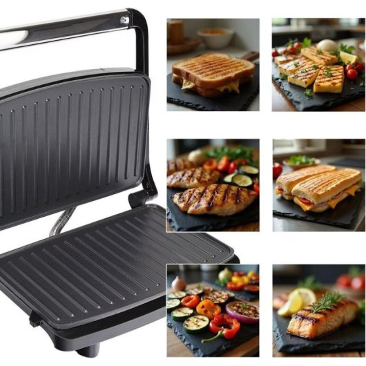 Contactgrill Ideal IK1700 2000W Plancha de Acero Inoxidable 36,5 cm