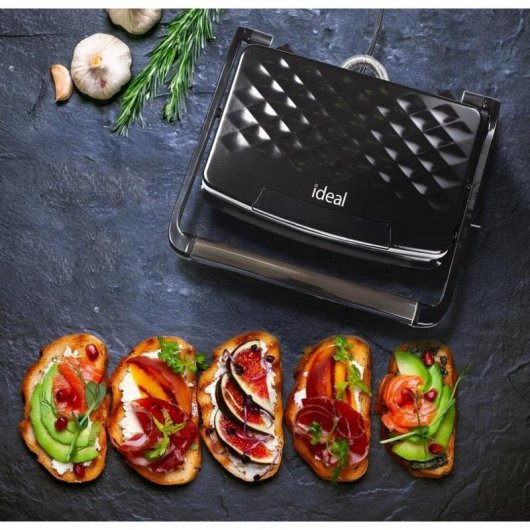 Contactgrill Ideal IK1700 2000W Plancha de Acero Inoxidable 36,5 cm