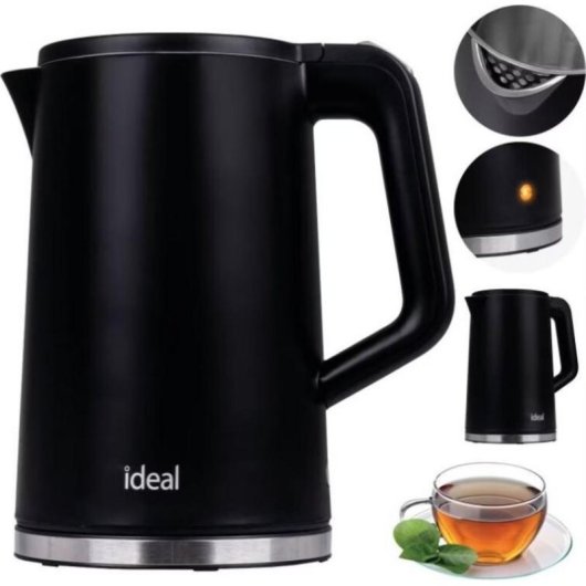 Kettle Ideal IK1130 1500W 1.7L Negro Acero Inoxidable