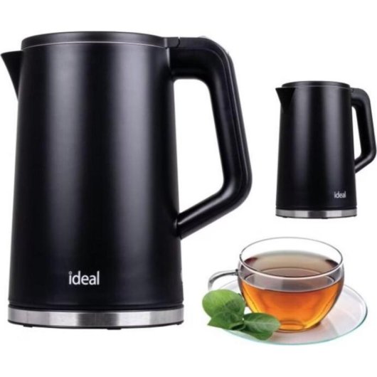 Kettle Ideal IK1130 1500W 1.7L Negro Acero Inoxidable