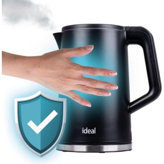 Kettle Ideal IK1130 1500W 1.7L Negro Acero Inoxidable