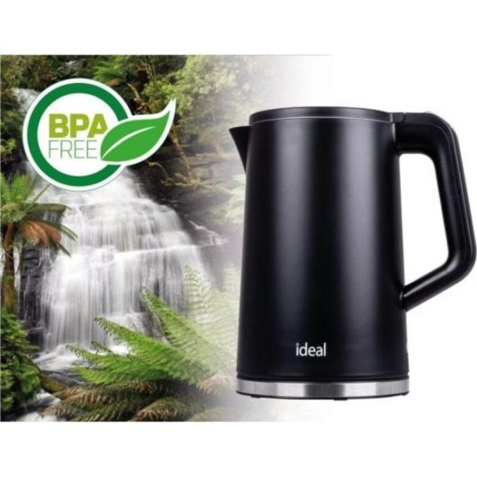 Kettle Ideal IK1130 1500W 1.7L Negro Acero Inoxidable