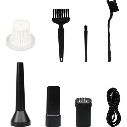Aspiradora sin Cable Media-Tech JET AIR DUSTER MT6538 65W 15 min Accesorios Negro