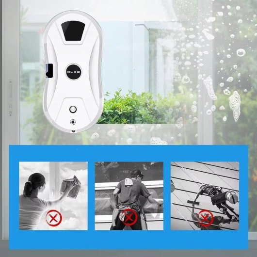 Robot limpador de janelas Blow Lumino com comando remoto e depósito de 30 ml