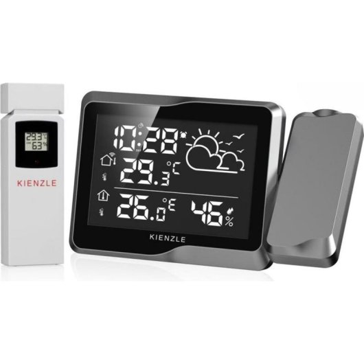Sensor de Temperatura y Humedad Kienzle Proyección Inalámbrico con Alarma