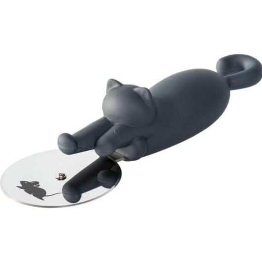Cortapizzas Gato Ototo Kitty Cut Edelstahl/Kunststoff Negro
