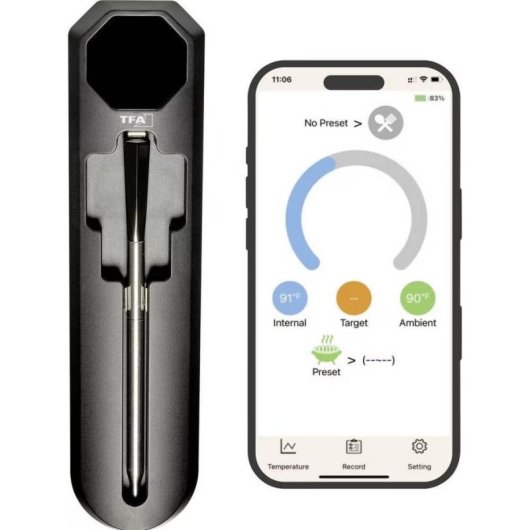 Termómetro de Cocina TFA Smart BBQ Küchen-Chef 2 Inalámbrico 100 m