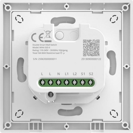 Interruptor Inteligente Sonoff Orb-MW2 Double 2x Druckschalter Wi-Fi Matter