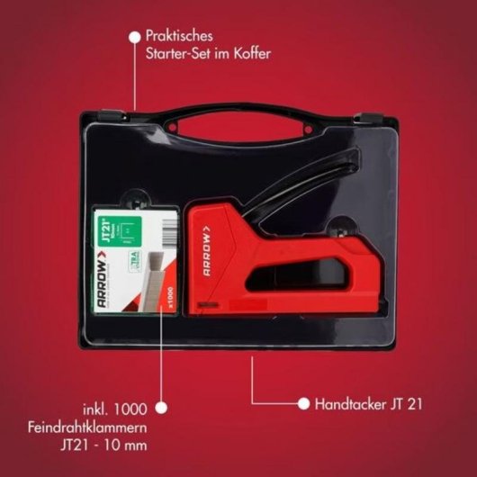 Agrafeadora Arrow JT21 PK Manual para Madeira e Papel