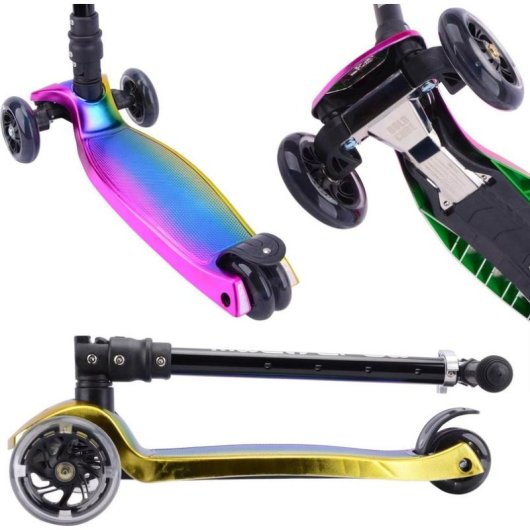 Patinete Boldcube Big 3 Ruedas Violette Ajustable Plegable 100 kg