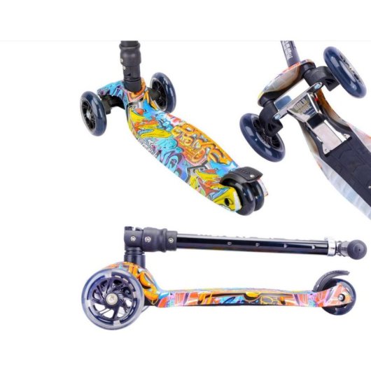 Patín Scooter Tres Ruedas Boldcube Sky026 Ajustable Plegable 2.8 kg