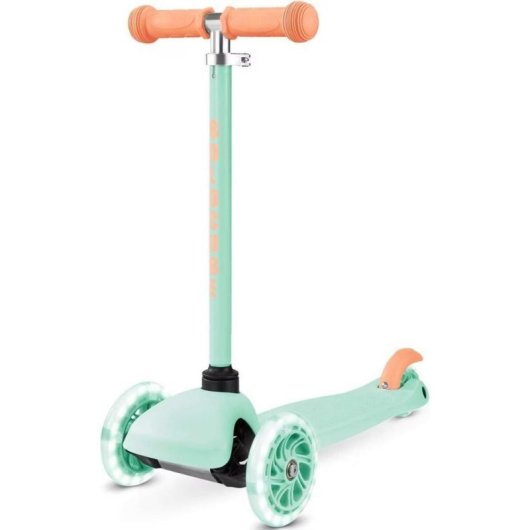Patinete infantil Boldcube 3 ruedas 120 mm Verde Mint con manillar ajustable