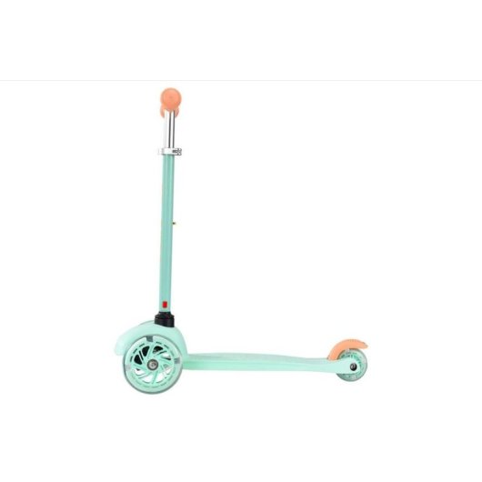 Patinete infantil Boldcube 3 ruedas 120 mm Verde Mint con manillar ajustable