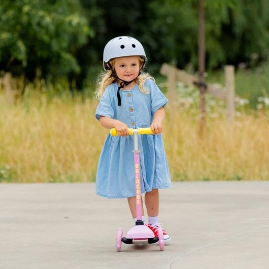 Patinete infantil Boldcube 3 ruedas 30 kg altura ajustable Rosa