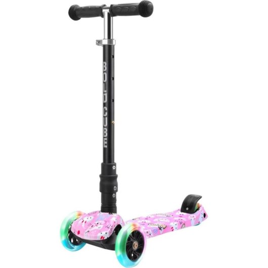 Trotinete Boldcube SKY027 3 rodas 200 mm Travão de pé Dobrável Rosa