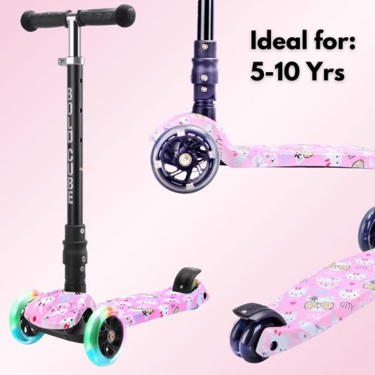 Trotinete Boldcube SKY027 3 rodas 200 mm Travão de pé Dobrável Rosa