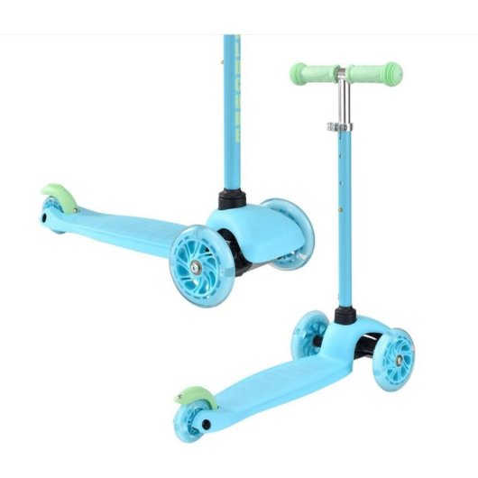 Patinete infantil Boldcube 3 ruedas 120 mm Azul con manillar regulable