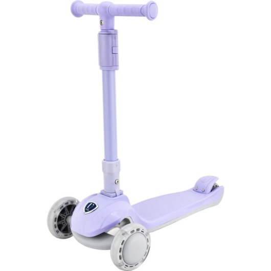 Mini Scooter Copenhagen Lavendel ajustável 69-78 cm 50 kg rodas iluminadas