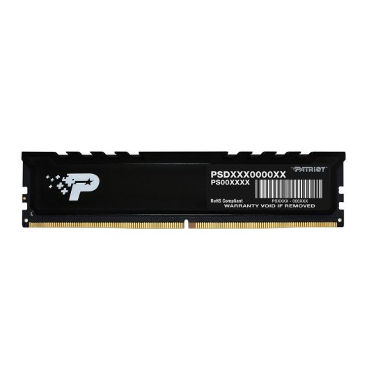 Memória RAM PATRIOT PSP512G56041H1 12GB 1x12GB DDR5 5600MHz CL46 Radiador Preto