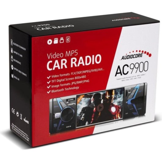 Radio Audiocore AC9900 1 DIN 4x50W Bluetooth USB SD