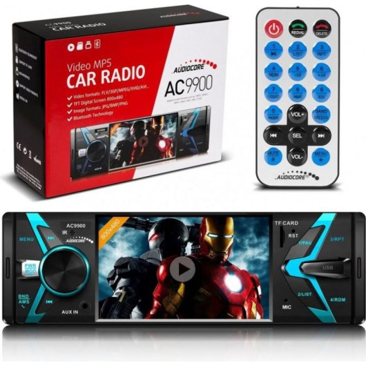Radio Audiocore AC9900 1 DIN 4x50W Bluetooth USB SD