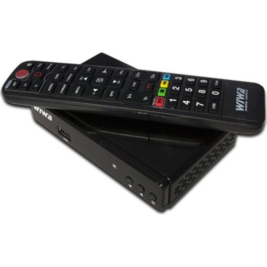 Tuner TV Wiwa H.265 DVB-T2 Full HD Negro