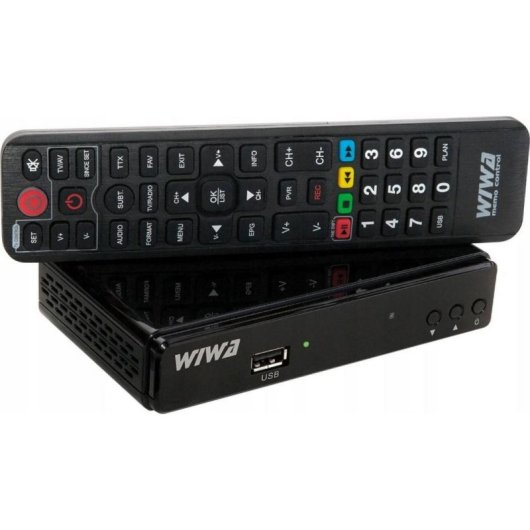 Tuner TV Wiwa H.265 DVB-T2 Full HD Negro