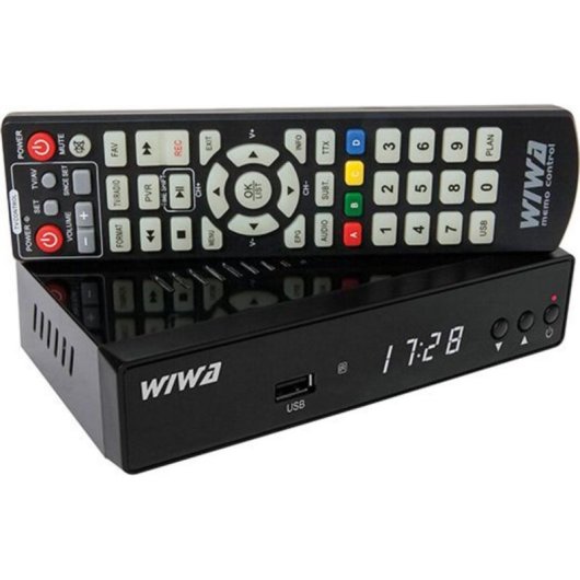 Tuner TV Wiwa H.265 DVB-T2 Full HD Negro