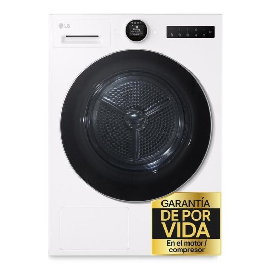 Secadora LG 9 kg B RHX7009TWS con AI Dry y bomba de calor Dual Inverter