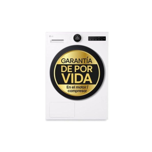 Secadora LG 9 kg B RHX7009TWS con AI Dry y bomba de calor Dual Inverter