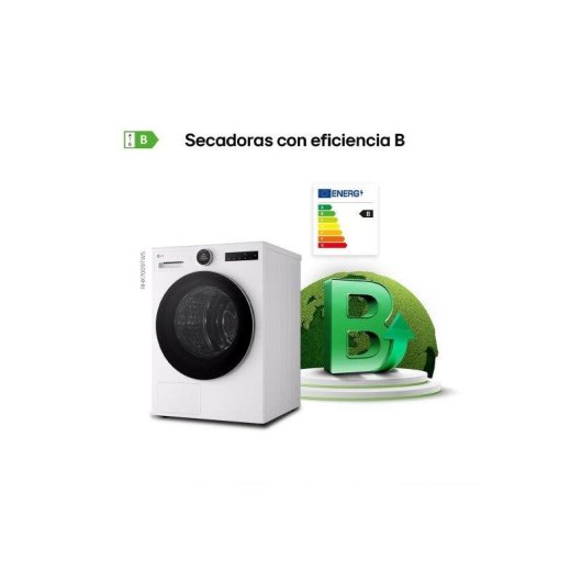 Secadora LG 9 kg B RHX7009TWS con AI Dry y bomba de calor Dual Inverter